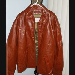 Gently Worn Mens Leather Coat Size XXL $50