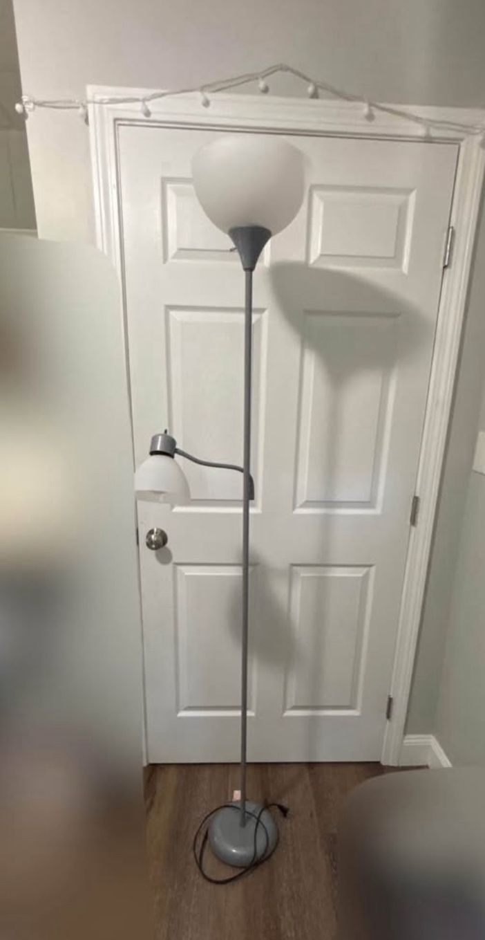 Floor Lamp with Adjustable Reading Light