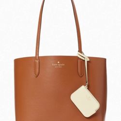 Kate Spade Tan and Cream Tote Bag