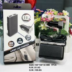 Fast Car Charger For 4 Phones