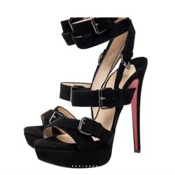 Toutenkaboukle Platform buckled Ankle Straps  Sandals Like Brand New 