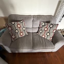 Bob's Calvin Concrete Gray Bob-O-Pedic Queen Sleeper Sofa