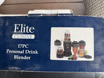 Blender / Shake Blender Elite Cuisine 17 Piece Personal Drink Blender with 4 x 16oz. Travel Cups EPB-1800