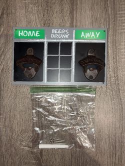 Man Cave Wall Accessory - "Beers Drunk - Home vs Away"