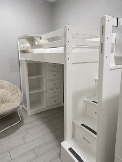 White Twin loft