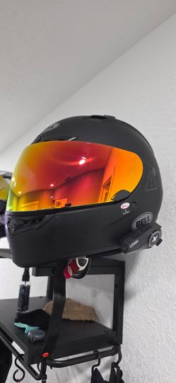 Bell Full-Face Motorcycle Helmet with Lexin Intercom
