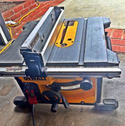 The Dewalt 10" compact table saw is a powerful corded electric tool