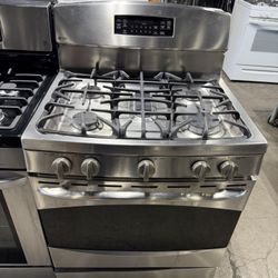 GE Stainless steel 5 burner range stove 