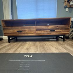 Solid Wood Media Console / Storage Cabinet 70” + Wide