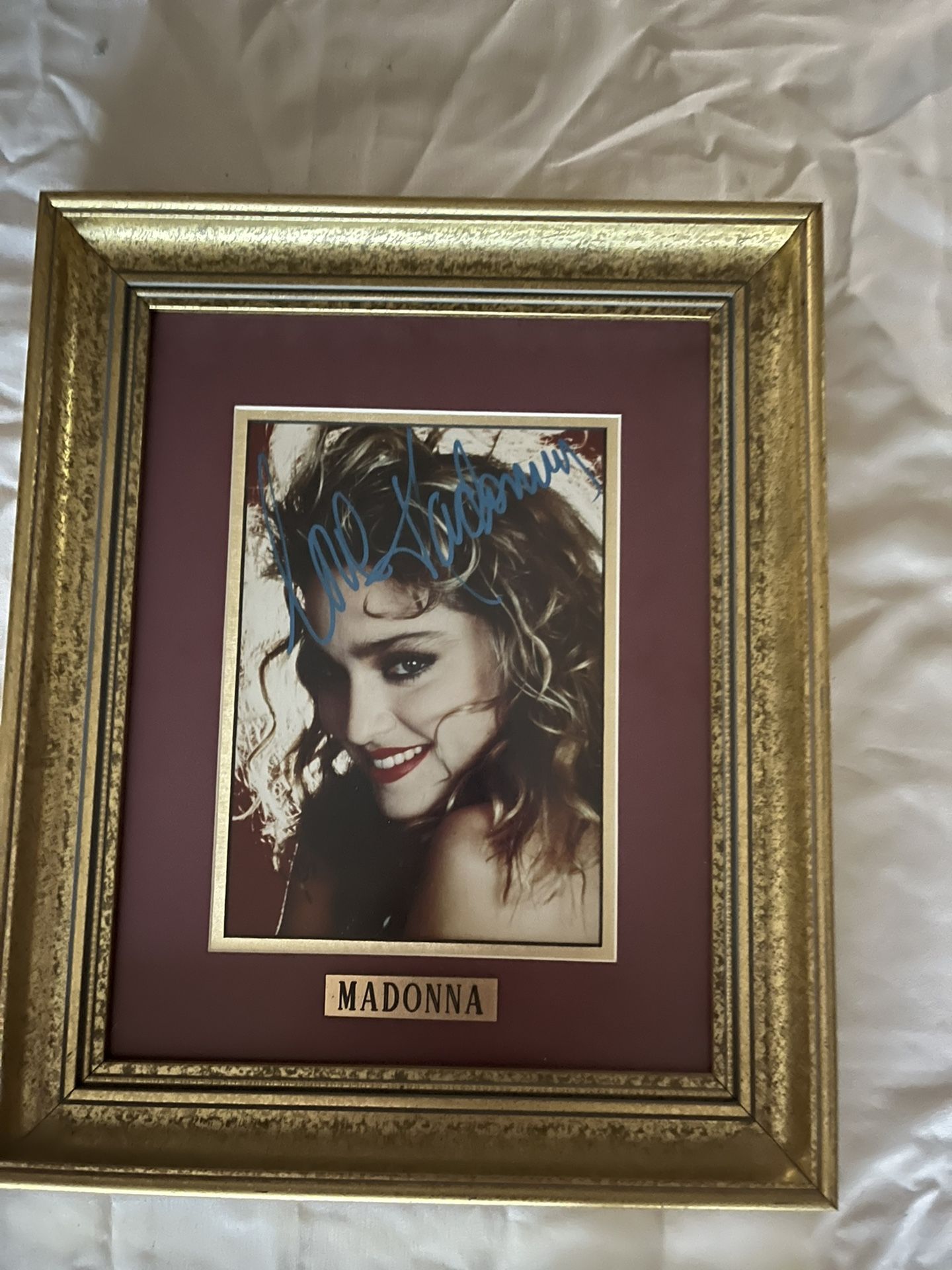 Madonna Framed + Autographed Picture