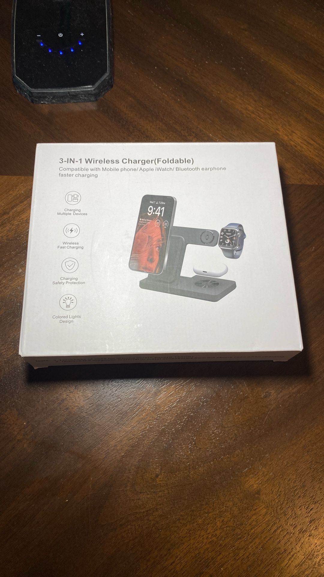 3 in 1 Charging Station for Multi Devices, Wireless Charger for iPhone 8-16 Series & Apple Watch, Wireless Charging Station for AirPods Pro/4/3/2
