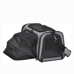 Soft Sided Pet Carrier With Litter Box