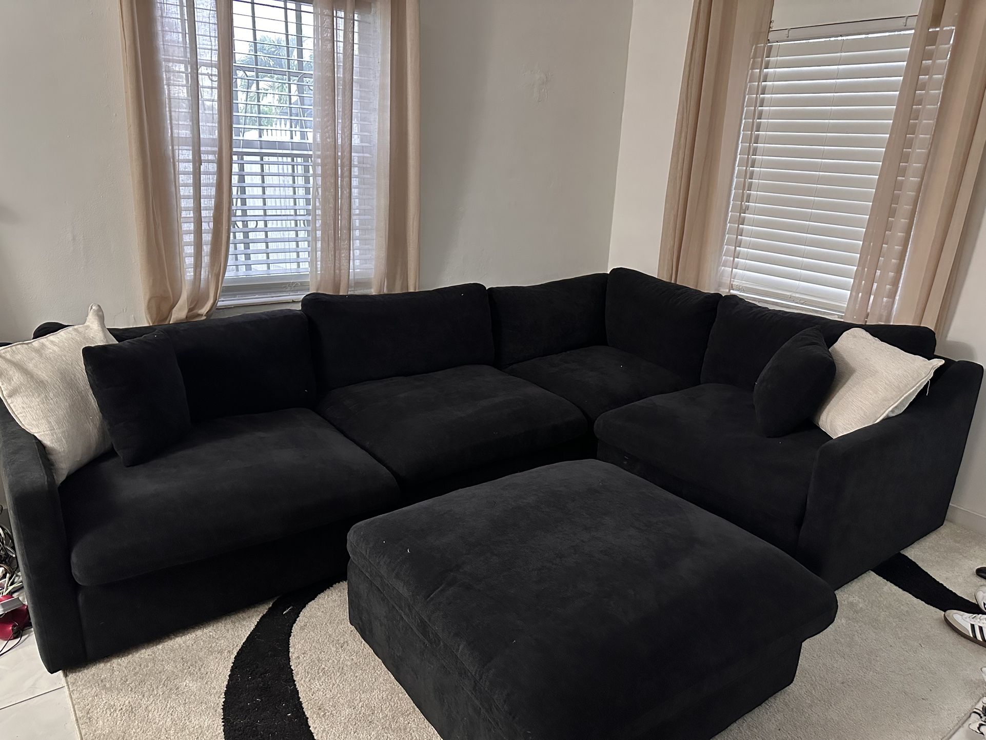 Black Modular Couch - Moving 24hrs! Everything Must Go!!