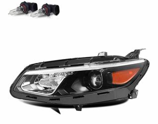 Headlight Assembly with Bulbs Fit for 16-18 Chevy Malibu Headlamp Factory Repalcement Left Driver Side
