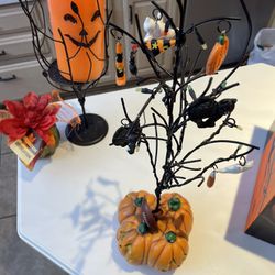 Halloween Decoration And Candle 