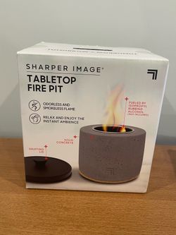 Tabletop Fire Pit Sharper Image Mini