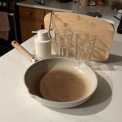 Pan, Cutting Board, Soap Dispenser