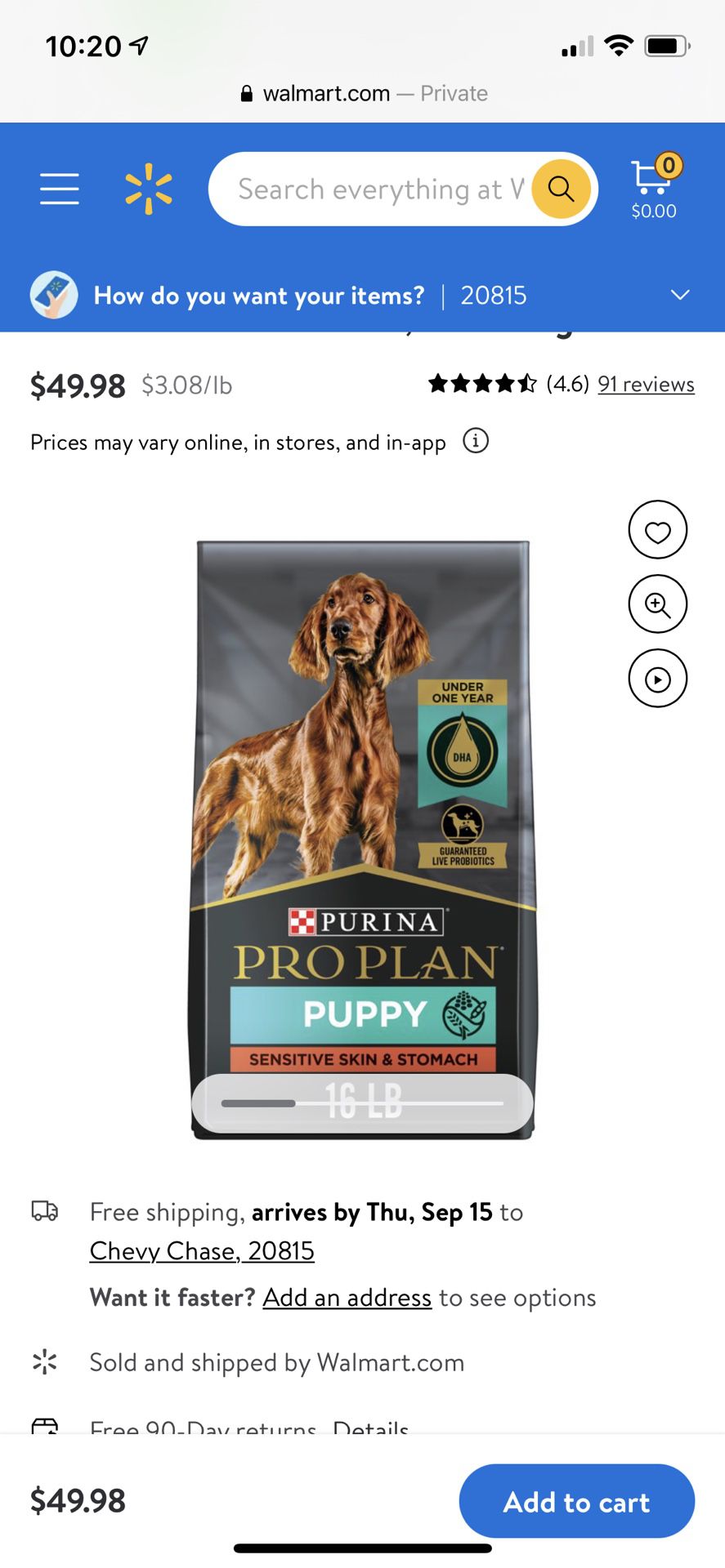 Purina Pro Plan Puppy Food 
