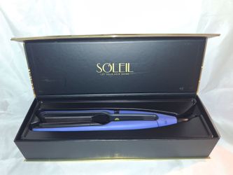 NEW Soleil Dynamic Styler Ceramic Flat Iron - Matte Cobalt Blue