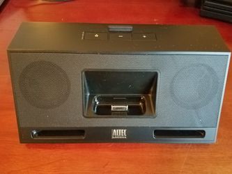 Alter portable audio speaker for iPhone 4