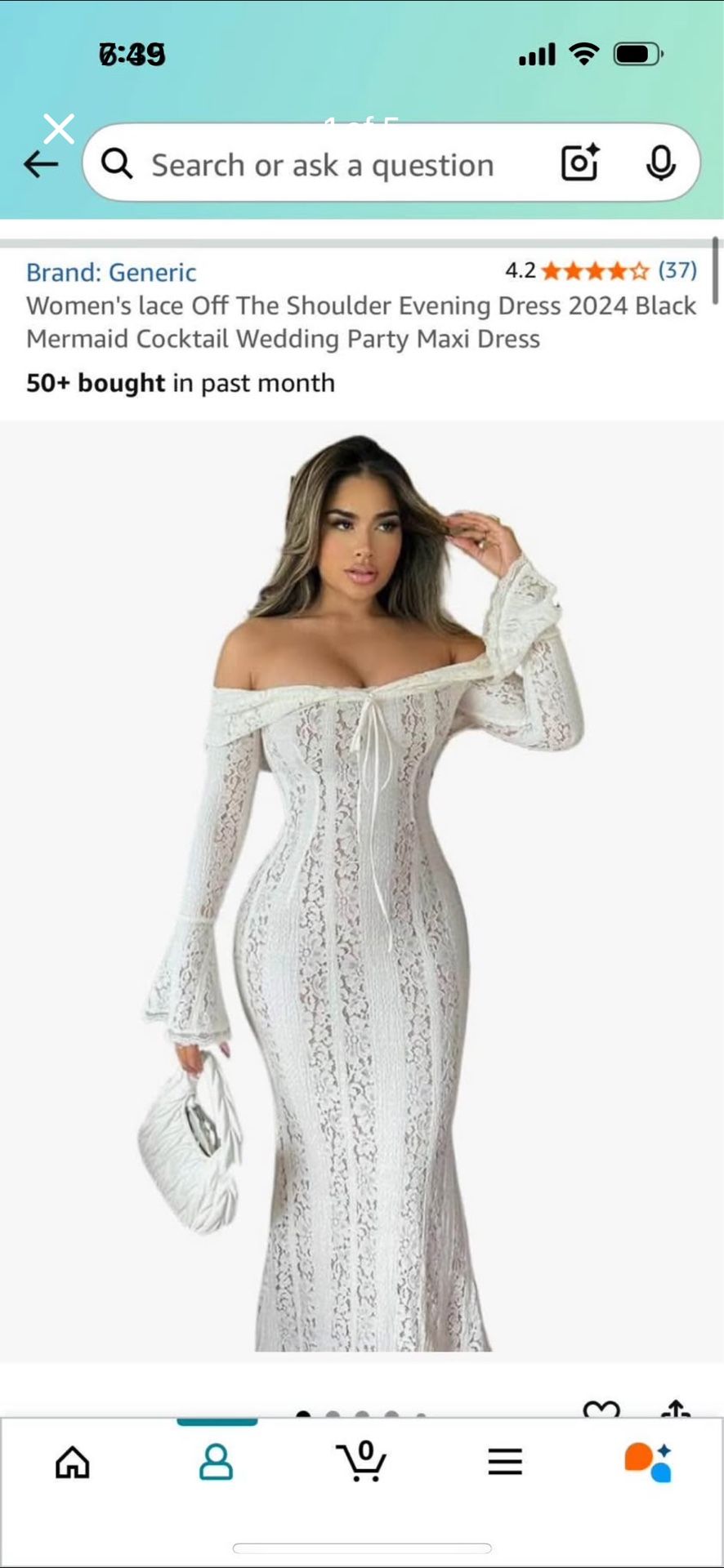 White lace dress