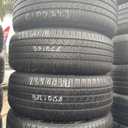 235/60/18 Bridgestone #4 Used Tires Installed