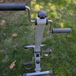 Seated Pedal Exerciser With Handlebars
