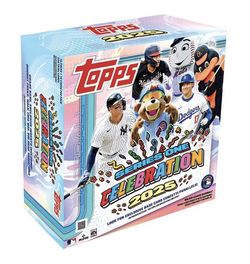 (Big Head SSP Variations, Gold Superfractor 1/1’s & Mascot Patch Auto Chase) 2025 TOPPS SERIES ONE CELEBRATION MEGA BOX) 224 cards -16 packs