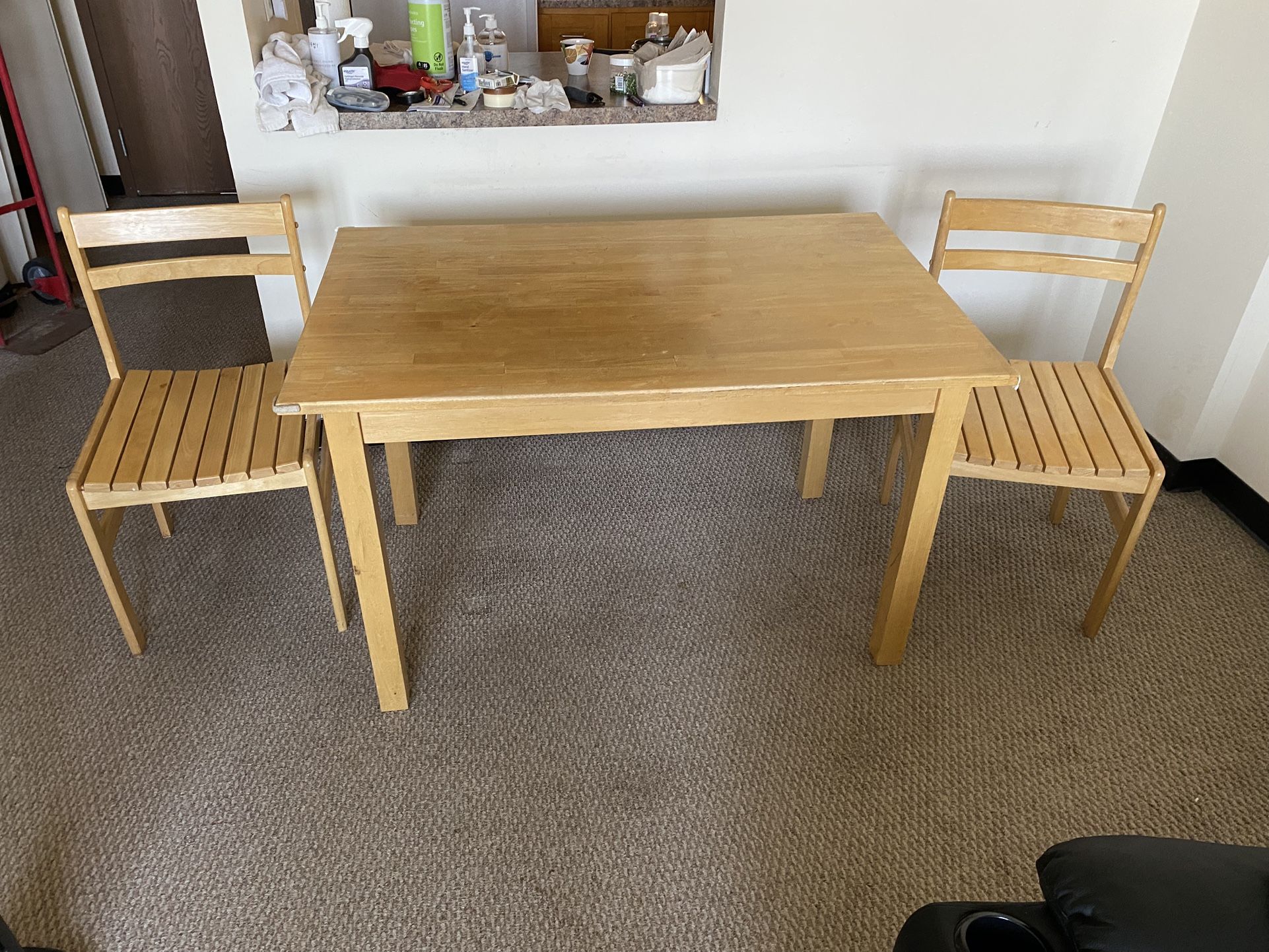 Table With Chairs 48” X 30” X 29.5”H