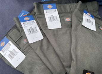 DICKIES Boys Slim Fit Cargo Pants Olive Green Sizes 12, 14 &18 Olive