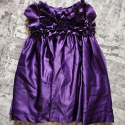 Holiday Editions 18m Girls Purple Ruffle Dress