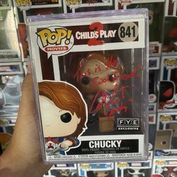 Chucky Funko Pop Signed By Andy “Alex Vincent”
