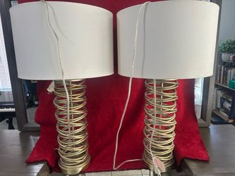 Gold colored lamps! Must see!