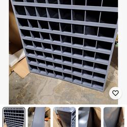 New In Box Durham Metal 72 Bin Shelving Unit