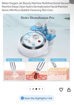 Hydro Dermabrasion Machine