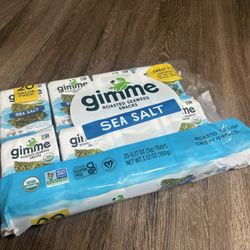 Gimme Sea Salt Roasted Seaweed Snacks (16 count)