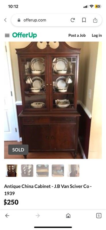 Vintage China Cabinet