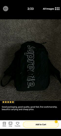 Black Supreme backpack