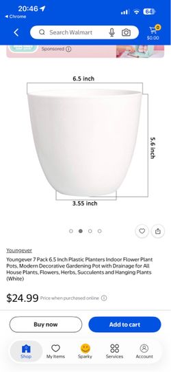 Wholesale Clearance – 6.5” Plastic Plant Pots!