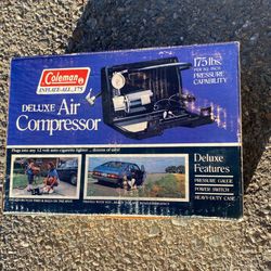 Vintage Coleman Deluxe Air Compressor -New