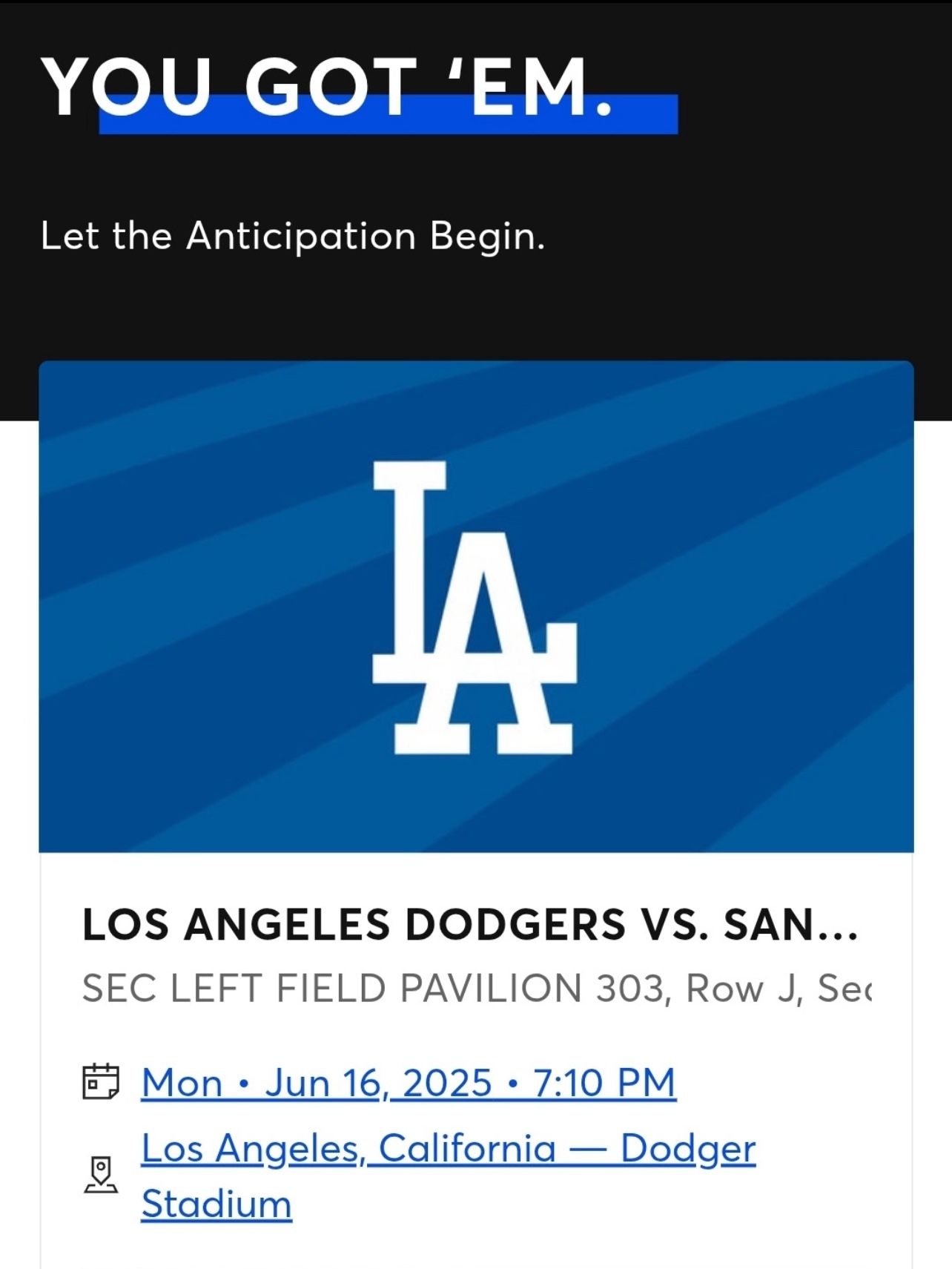 Dodgers Tickets