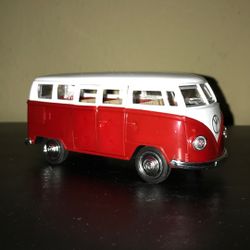 VW Peace Sign Bus Diecast Toy Car 