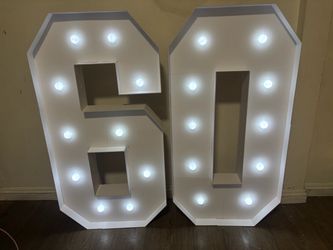 4FT Cardstock LED Battery Powered numbers