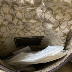 Beige Coach Crossbody Bag