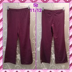 WOMENS PURPLE ATHLETIC PANTS SIZE 11/12
