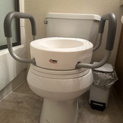 2 Carex Toilet Seat Elevator With handles 