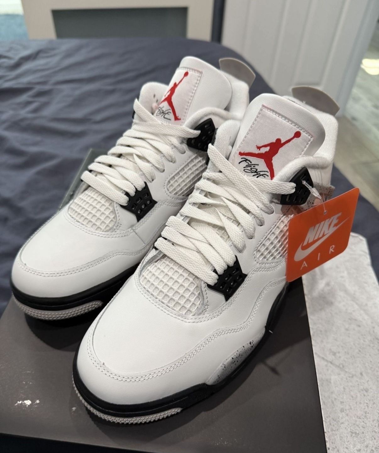 New Jordan White Cement 9.5