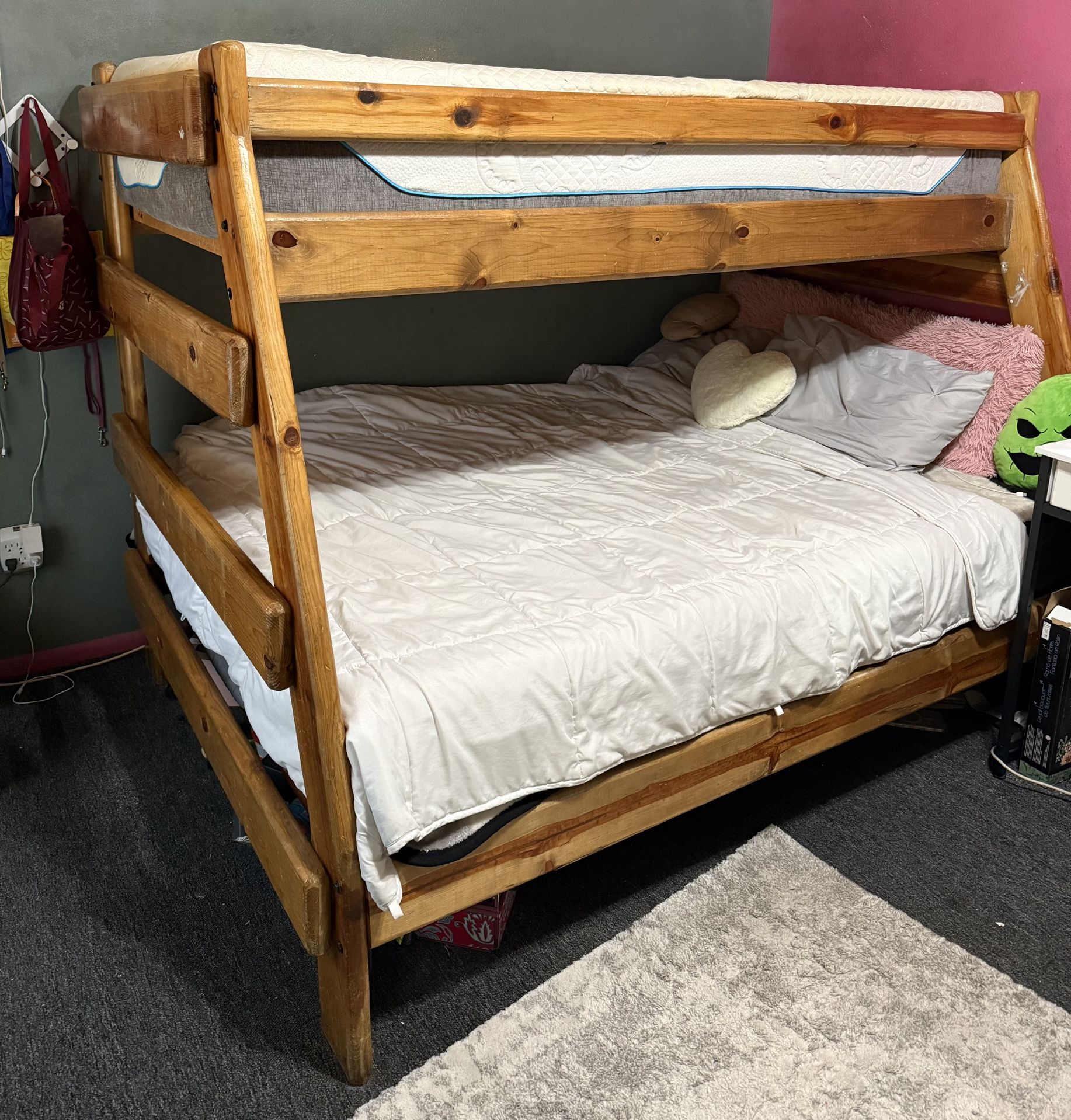 Wooden Frame Bunk Bed