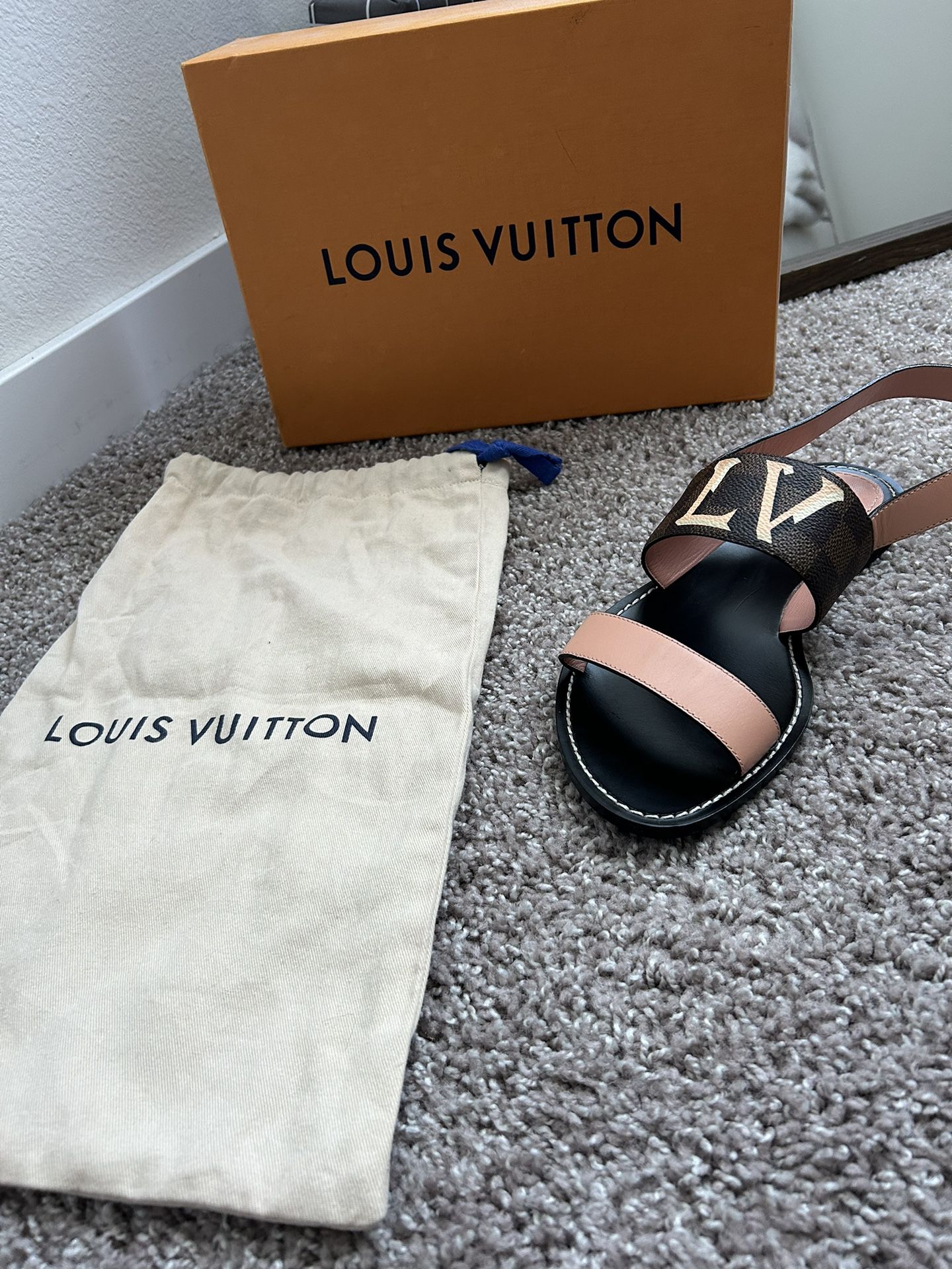 Louis Vuitton Ebene Pink Sandal 