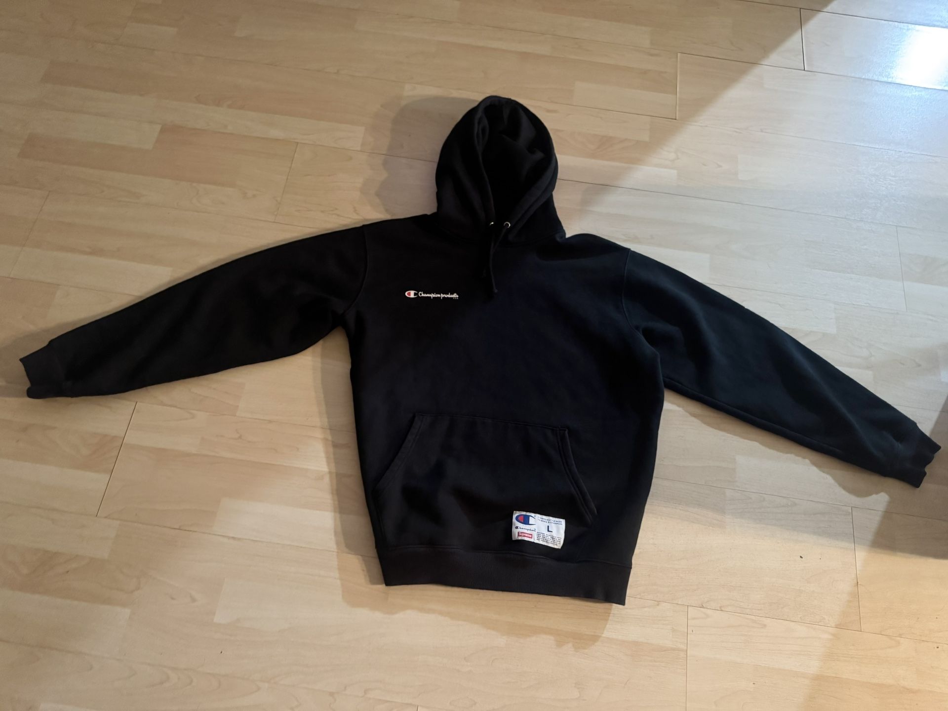 Supreme Champion Hooded Sweatshirt Mens Size Large